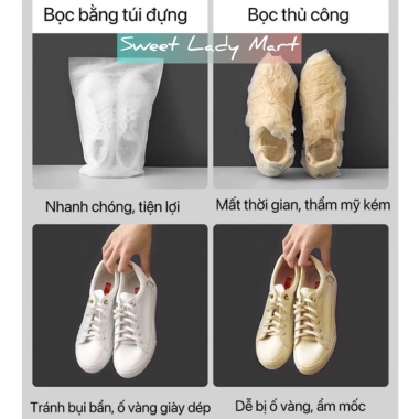 Túi đựng giày dây rút đa năng - Bảo quản du lịch, chống bụi ẩm, gọn nhẹ, giá chỉ 9.000 VND 6