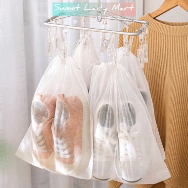 Túi đựng giày dây rút đa năng - Bảo quản du lịch, chống bụi ẩm, gọn nhẹ, giá chỉ 9.000 VND 8