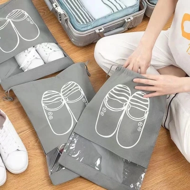Túi đựng giày Dép Dây Rút Chống Bẩn Du Lịch Thiết Kế Đẹp Mắt Mì House 9.800 VND 3