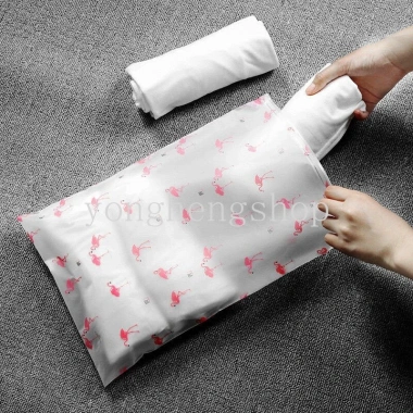 Túi Đựng Giày Dép, Đồ Lót, Mỹ Phẩm Du Lịch EVA Trong Suốt Chống Thấm Nước Họa Tiết Hồng Hạc - Nhỏ Gọn, Giá 7.982đ