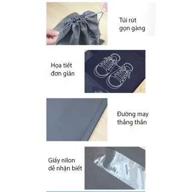 Túi Đựng Giày Dép Du Lịch Beejoo Dây Rút Chống Bẩn Chống Ẩm Tiện Lợi Giá 6.240₫ 3