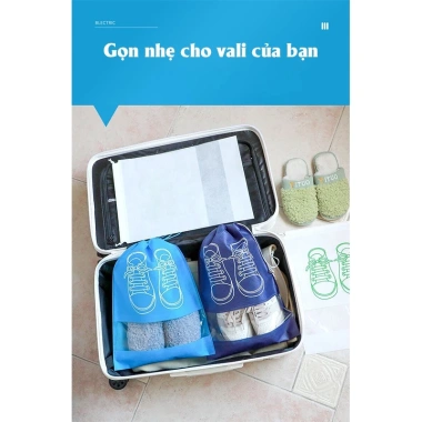 Túi Đựng Giày Dép Du Lịch Beejoo Dây Rút Chống Bẩn Chống Ẩm Tiện Lợi Giá 6.240₫ 4