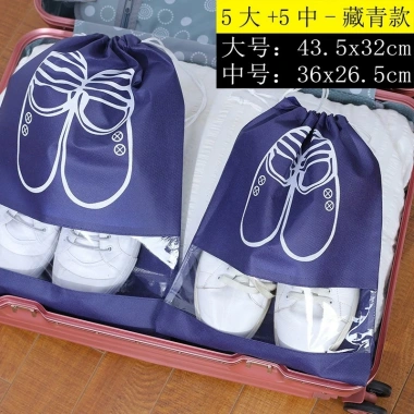 Túi Đựng Giày Dép Du Lịch Chống Thấm, Bẩn, Dây Rút Tiện Lợi, Nhiều Màu - Giá 9.550 VND