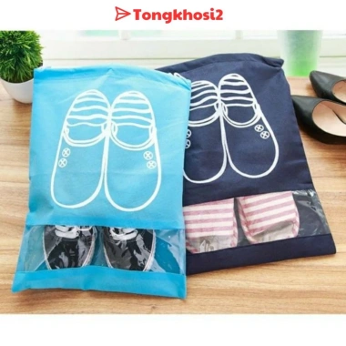 Túi Đựng Giày Dép Du Lịch Chống Thấm Chống Bẩn Dây Rút Tiện Lợi Nhiều Màu 9.550₫