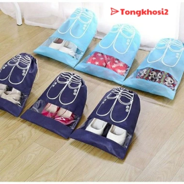 Túi Đựng Giày Dép Du Lịch Chống Thấm Chống Bẩn Dây Rút Tiện Lợi Nhiều Màu 9.550₫ 3