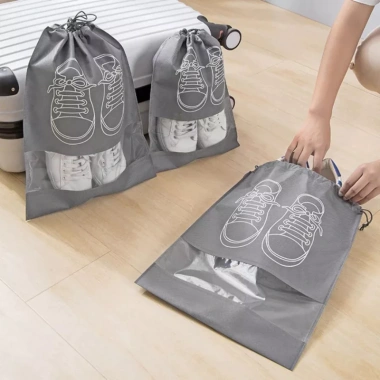 Túi Đựng Giày Dép Du Lịch Dây Rút Combo 10 Cái - Chống Bụi, Gọn Gàng, Giá 20k 10