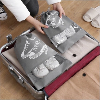 Túi Đựng Giày Dép Du Lịch Dây Rút Vải Dày Chống Bám Bụi, Ẩm Mốc - Giá 16.000 5