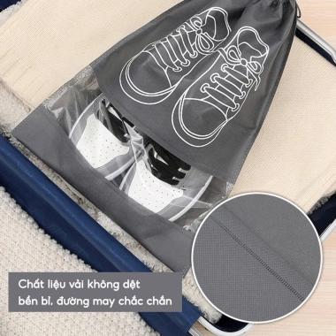 Túi Đựng Giày Dép Du Lịch Dây Treo Vali Chống Bụi Bẩn Ẩm Mốc Giá 9.900 VND 7
