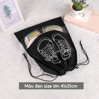 Túi đựng giày dép du lịch Rakunet – Bảo quản chống bụi bẩn, ẩm mốc, có dây treo vali