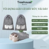 Túi Đựng Giày Dép Size Lớn X3 Dây Rút Bụi Ẩm Mốc Bỏ Vali Du Lịch Tree House