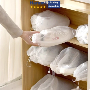 Túi Đựng Giày Dép Vải Không Dệt, Có Dây Rút, Chống Bụi Bẩn - Giá 15.000 VND