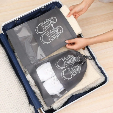 Túi Đựng Giày Du Lịch Dây Rút, Thoáng Khí, Chống Bụi, Giày Đá Bóng Thể Thao - 9.900 VND 7
