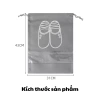 Túi đựng giày du lịch dây rút vải chống thấm nước, bụi, ẩm mốc - giá 9.800đ 8