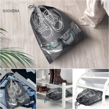 Túi đựng giày du lịch GUOUqna chống nước, có dây, tiết kiệm không gian - 27.485₫ 7