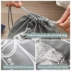 Túi đựng giày du lịch vải không dệt + PE, dây rút trong suốt, nhẹ gọn, bảo vệ giày, chỉ 13.500₫ 3
