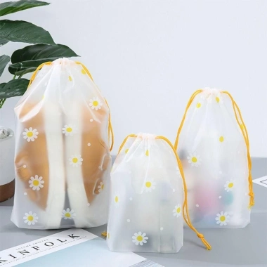 Túi đựng giày SIRENXI dây rút chống nước, chống bụi, trong suốt du lịch, giá 22.356 VND
