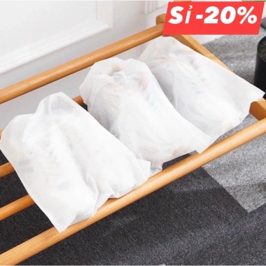 Túi đựng giày vải không dệt đa năng, miệng dây rút trắng - Combo 50, 34.900₫