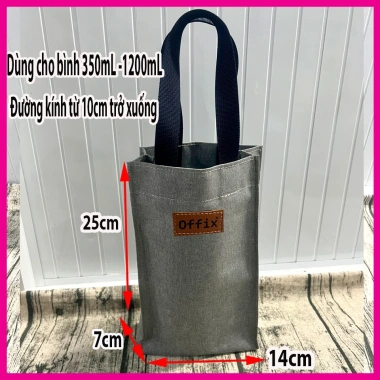 Túi Đựng Ly Bình Giữ Nhiệt Vải Dày - Bảo Vệ Nhiệt Độ, Siêu Bền, Giá Chỉ 17.000