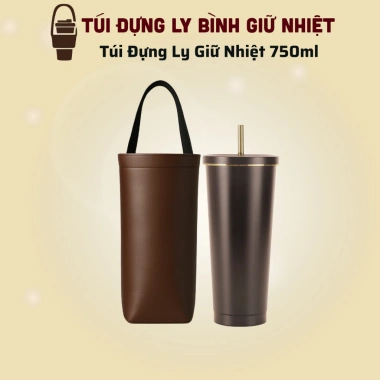 Túi Đựng Ly Giữ Nhiệt 750ml - Phù Hợp Mọi Loại Ly, Giá Chỉ 35.000₫
