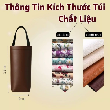 Túi Đựng Ly Giữ Nhiệt 750ml - Phù Hợp Mọi Loại Ly, Giá Chỉ 35.000₫