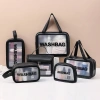 Túi đựng mỹ phẩm 1-2 ngăn Washbag PVC trong suốt da PU, tay cầm cao cấp TD40 - 39.000 VND 7