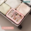 Túi đựng mỹ phẩm 1-2 ngăn Washbag PVC trong suốt da PU, tay cầm cao cấp TD40 - 39.000 VND 9
