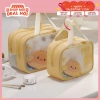 Túi Đựng Mỹ Phẩm 2 Ngăn Chất Da PU PVC Cao Cấp - Du Lịch, Trang Điểm, Skincare 65k