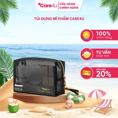 Túi đựng mỹ phẩm Care4u 18x9x12cm - Tiện lợi, nhẹ, bảo quản du lịch - 60.435đ