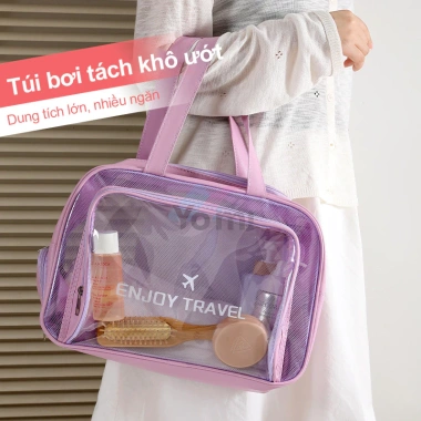Túi đựng mỹ phẩm chống nước, ngăn giày dép riêng, thích hợp du lịch - 95.855 VND 3