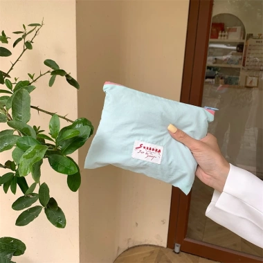 Túi đựng mỹ phẩm cô gái màu kem mini - Đa năng, thay điện thoại, giá 61.560₫ 5