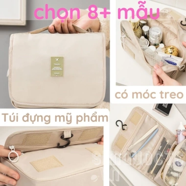 Túi Đựng Mỹ Phẩm Đa Năng Móc Treo, Vải Dày Chống Thấm, Nhiều Ngăn, Giá 55.000 2