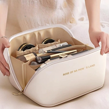 Túi đựng mỹ phẩm da PU cao cấp chống nước, gọn gàng tiện dụng du lịch cỡ lớn HPS - 60.000₫