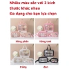 Túi đựng mỹ phẩm du lịch cá nhân trong suốt, washbag khóa kéo chống thấm nước 3
