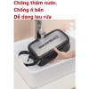 Túi đựng mỹ phẩm du lịch cá nhân trong suốt, washbag khóa kéo chống thấm nước 5