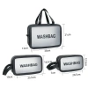 Túi đựng mỹ phẩm du lịch cá nhân trong suốt, washbag khóa kéo chống thấm nước 9
