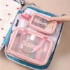 Túi đựng mỹ phẩm du lịch cá nhân trong suốt, washbag khóa kéo chống thấm nước 10