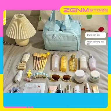 Túi đựng mỹ phẩm du lịch dung tích lớn, chống nước, xách tay tiện lợi - 99.357₫