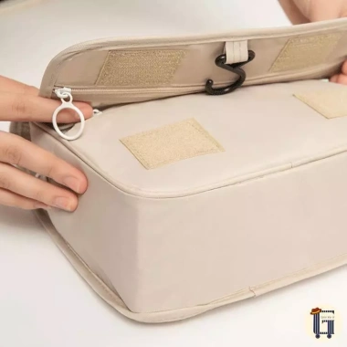 Túi Đựng Mỹ Phẩm Du Lịch Gấp Gọn, Nhiều Ngăn, Móc Treo - Giá 72.000 VNĐ