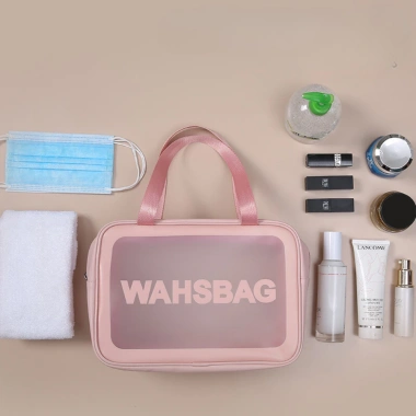 Túi Đựng Mỹ Phẩm Du Lịch Washbag Trong Suốt Chống Thấm Nước SHUSHU COSMETICS Giá ưu đãi 29.000