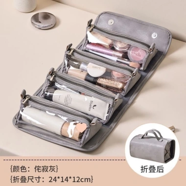 Túi đựng mỹ phẩm gập tháo rời dung lượng lớn, di động cho nữ du lịch 210.506 VND 4