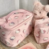 Túi Đựng Mỹ Phẩm Hello Kitty Dễ Thương, Dung Tích Lớn, Di Động, Giá 62.640₫