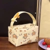 Túi Đựng Mỹ Phẩm Hello Kitty Nữ Chân Bông Nơ Dung Lớn, Dễ Thương Ngọt Ngào 5
