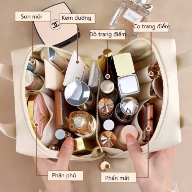 Túi đựng mỹ phẩm HOKO đa năng du lịch - Makeup, đồ cá nhân, sang trọng, chỉ 85.000₫
