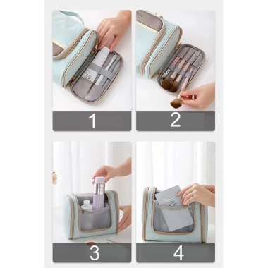 Túi Đựng Mỹ Phẩm Ngăn Chống Thấm Nước Vải Dày Đồ Vệ Sinh Du Lịch 158.000 VND