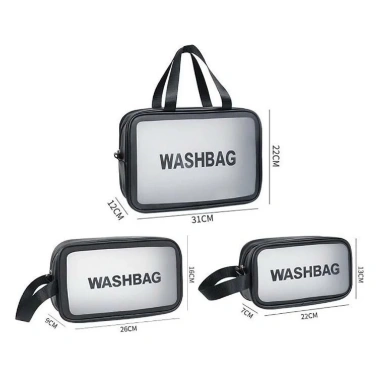 Túi đựng mỹ phẩm trong suốt có tay cầm - Wash Bag tiện lợi, giá chỉ 30.000₫