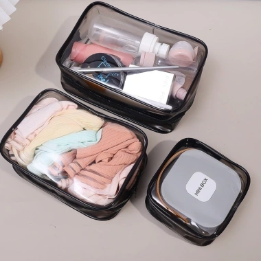 Túi đựng mỹ phẩm trong suốt PVC chống thấm - Đa chức năng, nhiều kích cỡ