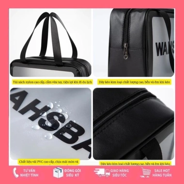 Túi đựng mỹ phẩm Washbag 3 size 3 màu - Chống thấm, tiện lợi, giá chỉ 25.900đ 4