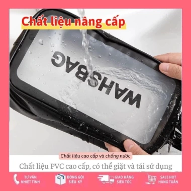 Túi đựng mỹ phẩm Washbag 3 size 3 màu - Chống thấm, tiện lợi, giá chỉ 25.900đ 6