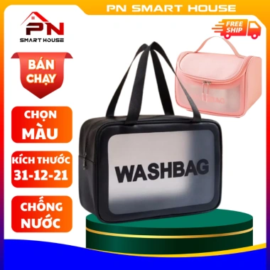 Túi Đựng Mỹ Phẩm Washbag Có Nắp - Đựng Trang Điểm Tiện Lợi, Giá 39.000 VND