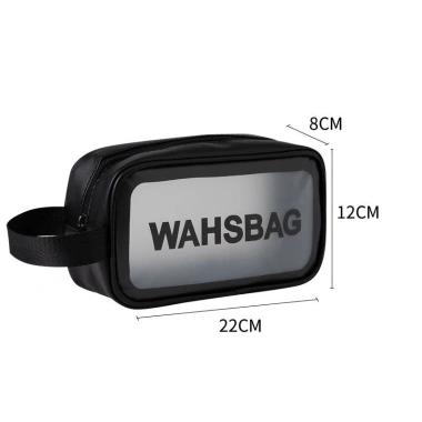Tụi đựng mỹ phẩm WASHBAG PVC trong suốt 3 size, chống thấm nước, phong cách Hàn Quốc tiện lịch du lịch - 34.200₫